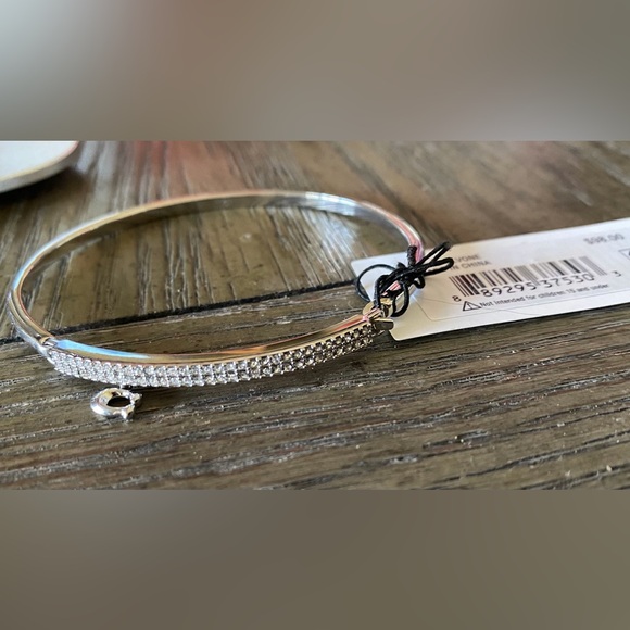 Coach Signature Pave Bar Hinged Bangle - Picture 3 of 6